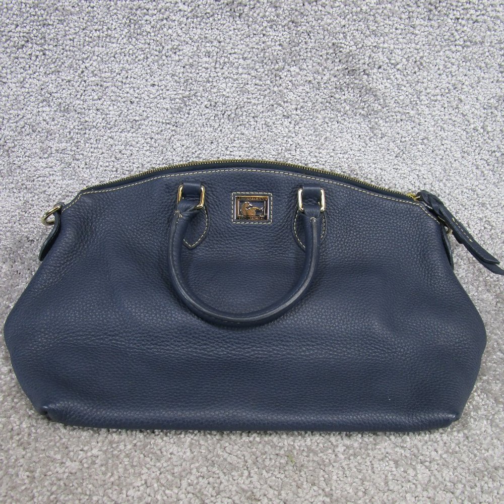 Dooney And Bourke Bag Blue Leather Florentine Leather Satchel